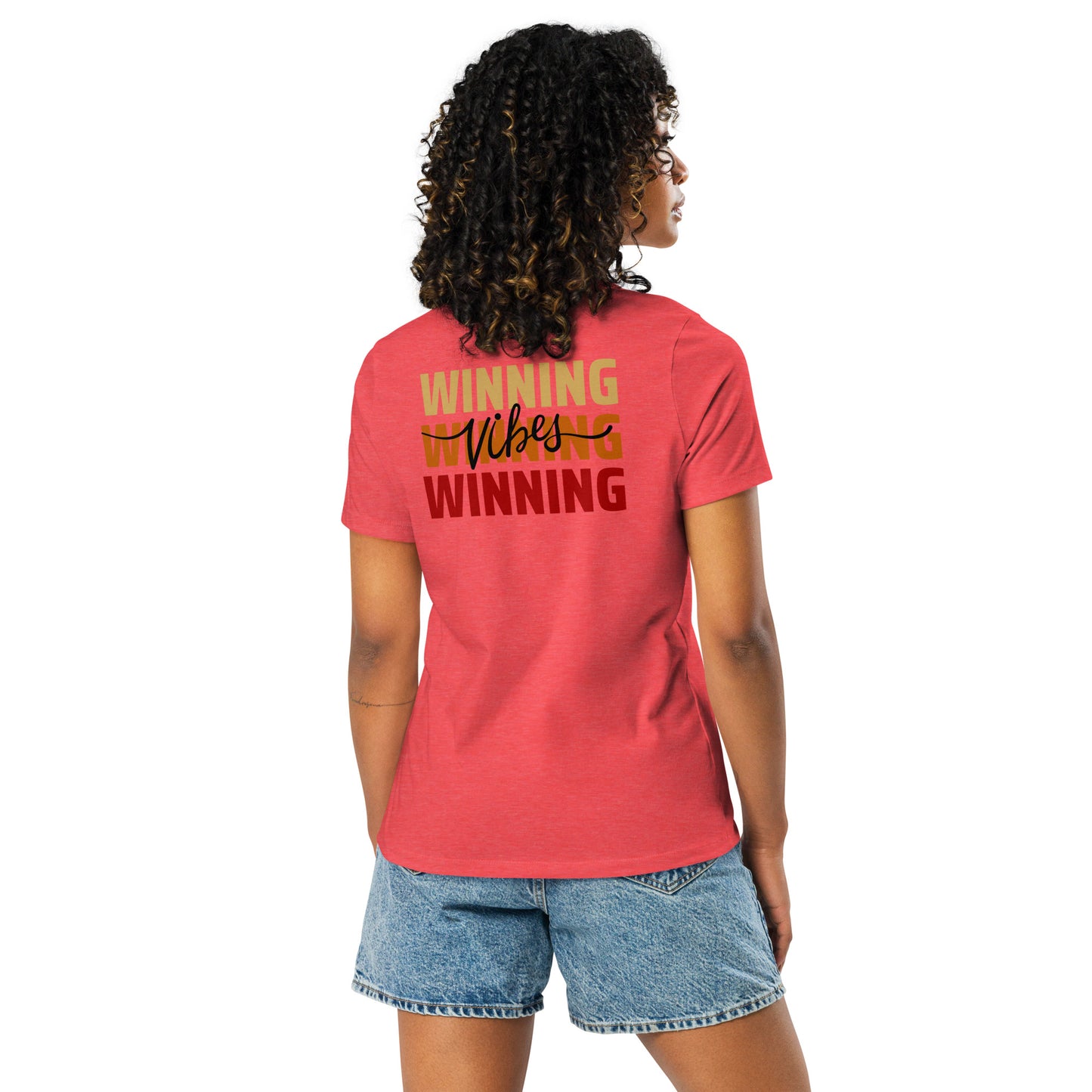 Woman's Embroidery Winning Vibes Tee